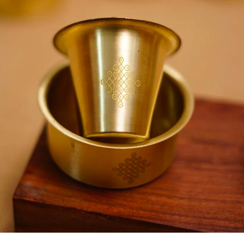 Brass Coffee Glass & Dawra